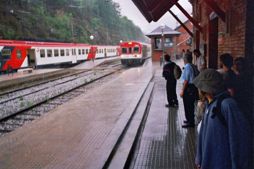 Ja arriba el tren cap a BCN!!!