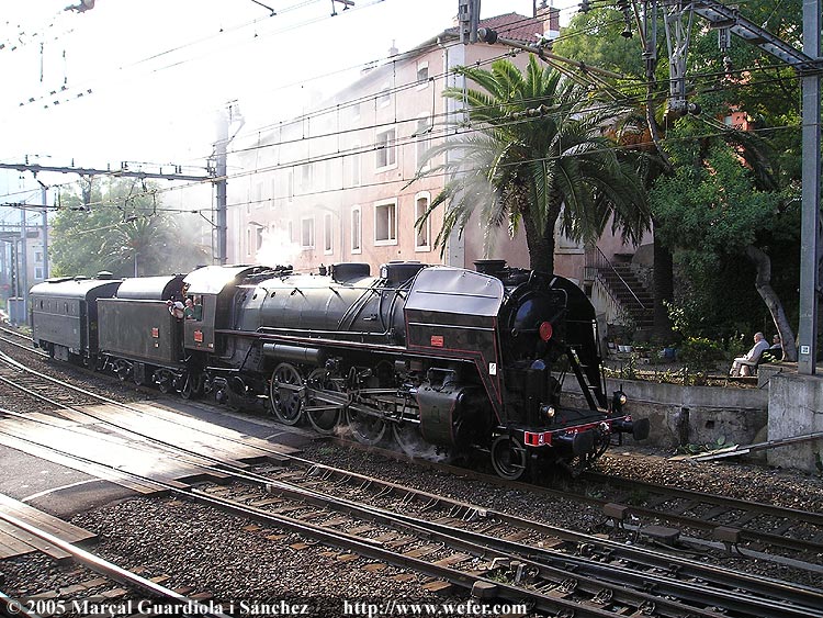 Maniobres de la locomotora de vapor