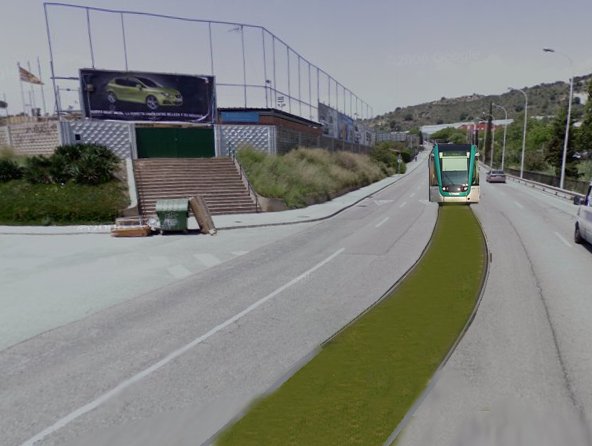 Imatge "casera" del posible tram baixant de Can Ruti