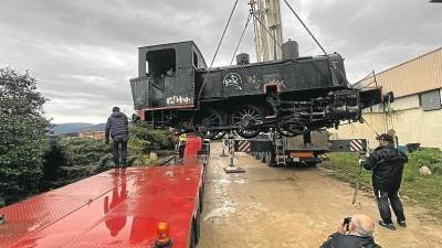 Locomotora a vapor del SM
